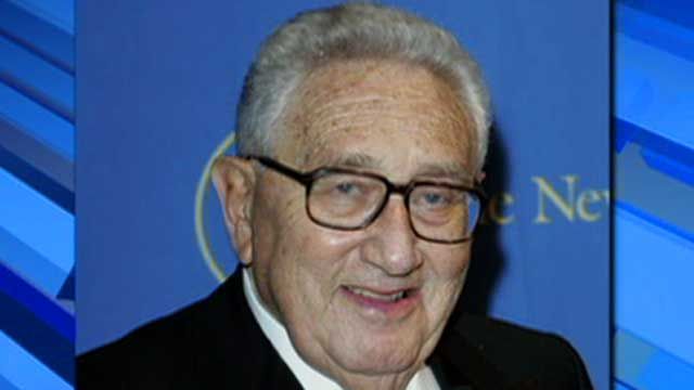 Henry Kissinger Gets TSA Pat-Down