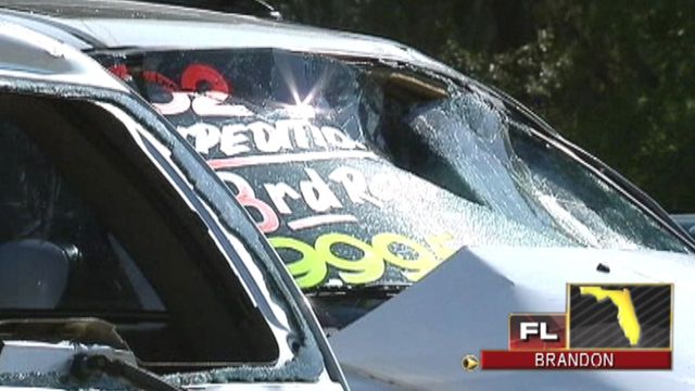 Across America: Driver slams into car dealership in Florida