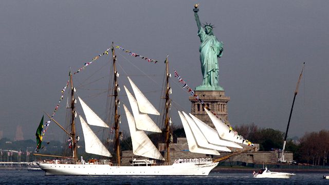 Naval pride on display in New York Harbor