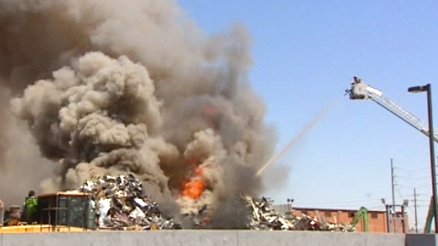 Fire Breaks Out at Arizona Recycling Center