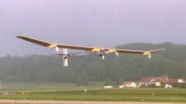 Around the World: Solar-powered plane makes first flight