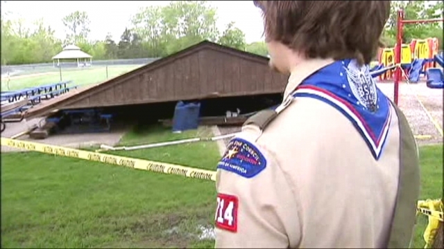 Twister Stops Eagle Scout Ceremony