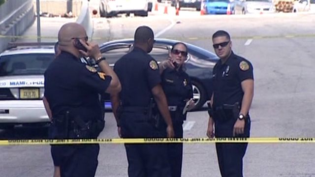 Naked man shot by Miami police officer