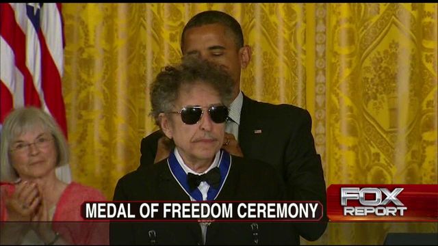 President Obama Awards Medal of Freedom to Musician Bob Dylan, Astronaut John Glenn and Others