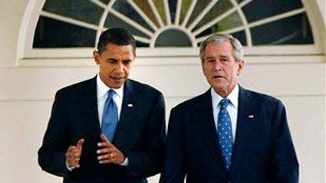 President Bush returns to the White House