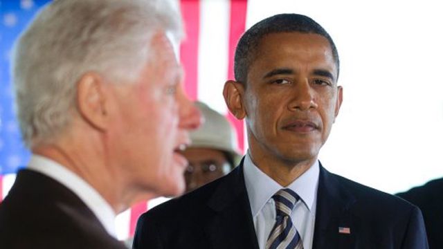 President Clinton sabotaging President Obama?
