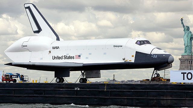 Space shuttle Enterprise moves to new home