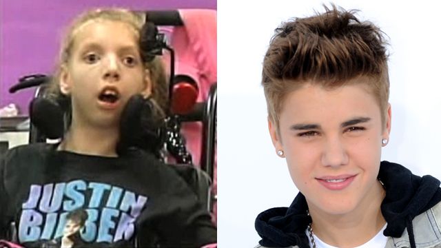 Bieber fever helps special girl defy the odds