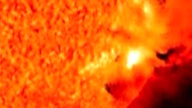 Solar Blast Rocks Sun's Surface