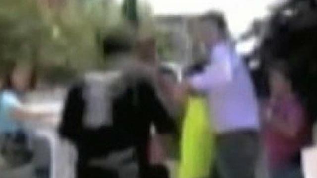 Tea Party Protester Takes Punch?