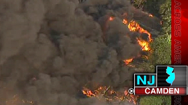 Across America: Massive Blaze in New Jersey