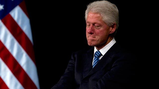 Bill Clinton causes a stir