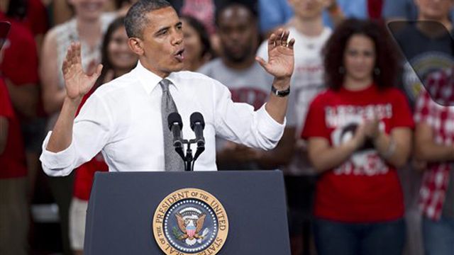 Obama fields questions on high unemployment in Virginia
