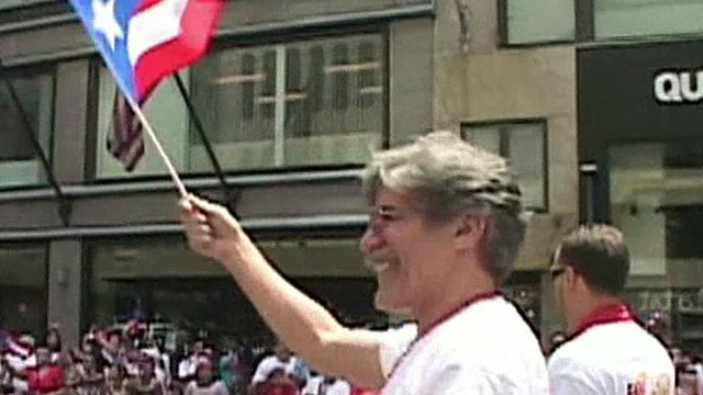 Geraldo marches in National Puerto Rican Day Parade