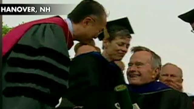 G.H.W. Bush and Conan Get Honorary Degrees
