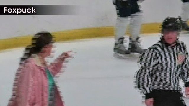 Hockey Mom Walks Out on The Ice