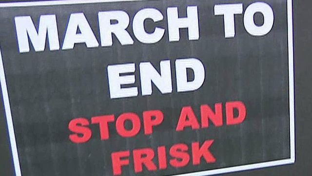 Silent march protests NYPD's stop-and-frisk policy