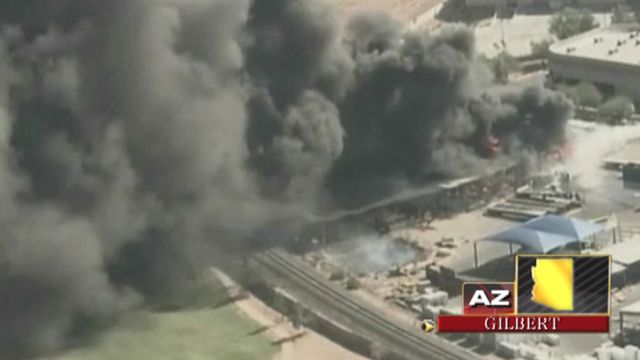 Across America: Massive blaze rips through Arizona warehouse