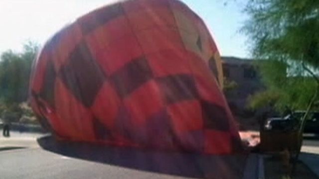 Hot Air Balloon Makes Crash Landing