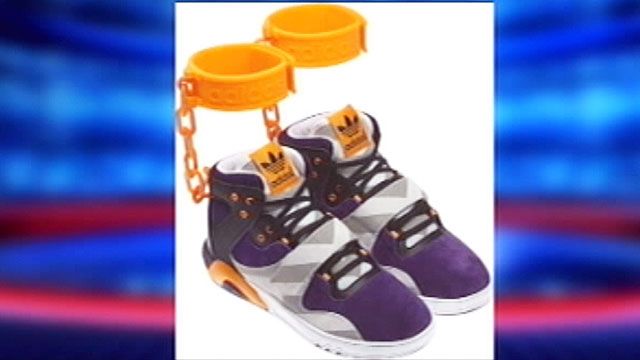 Adidas creates controversial sneakers with chains