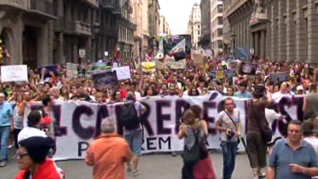 Around the World: Protests Erupt in Spain