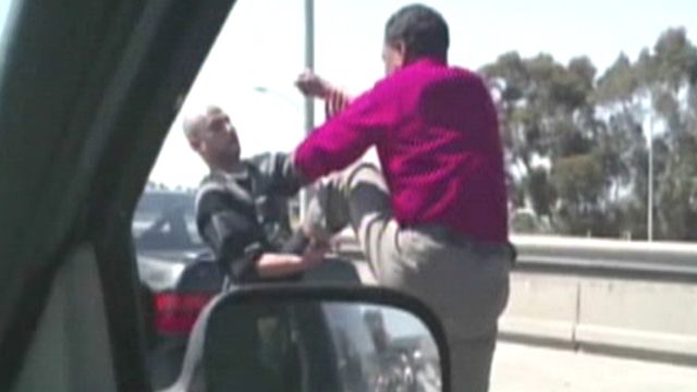 Vicious road rage incident caught on tape