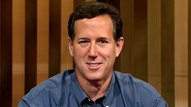 Santorum Hammers Romney, Huntsman