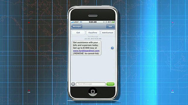Junk text messages on the rise