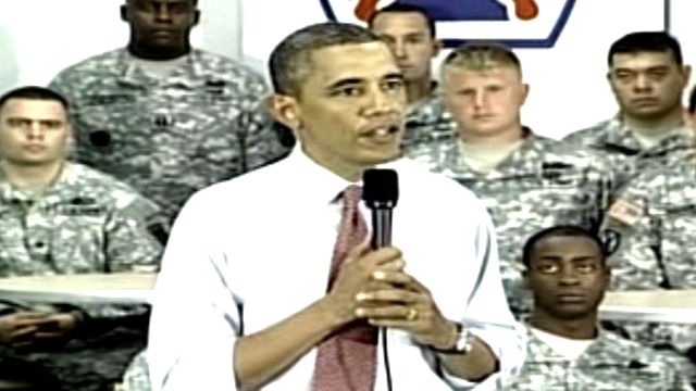 Obama Surprises Troops in Upstate New York
