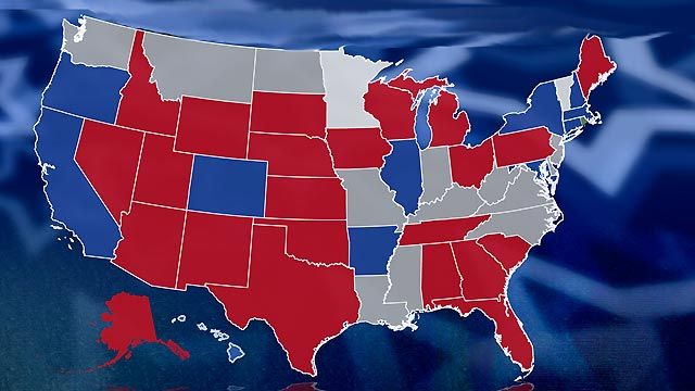 Shifting numbers on the electoral map
