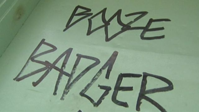 ‘The Booze Badger’ graffiti artist strikes Florida town