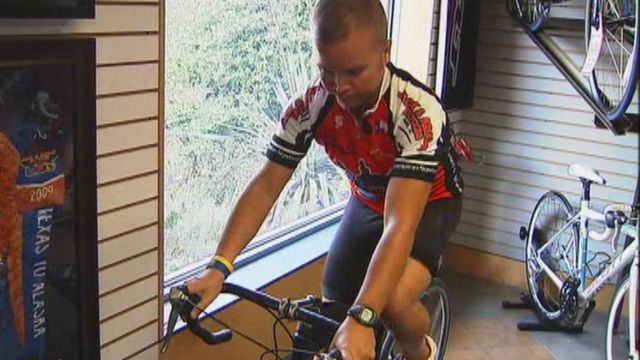Cancer survivor finds hope in triathlons