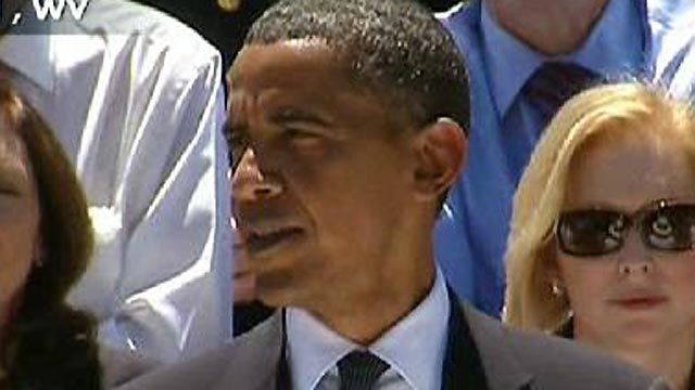 Obama Speaks At Senator Byrd's Memorial