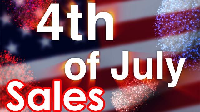 Red, white and blue sales