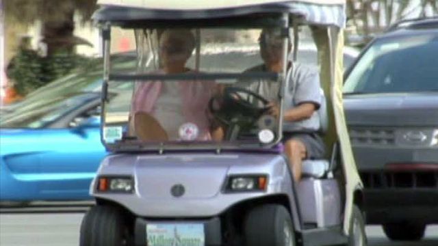 Golf carts more prevalent on public roads 