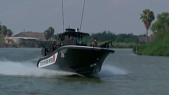 Armored gunboats deployed to patrol the Rio Grande