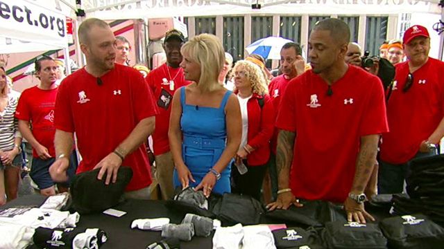 Wounded Warriors packing bags for troops