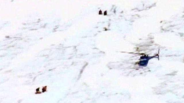 Teen rescued after falling into glacier