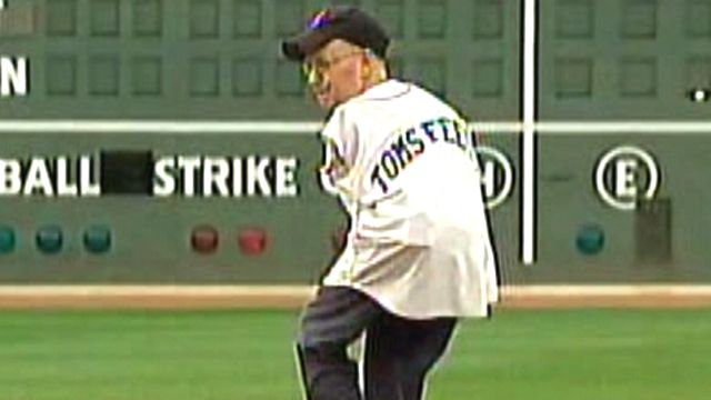 Armless Man Pitches at Fenway
