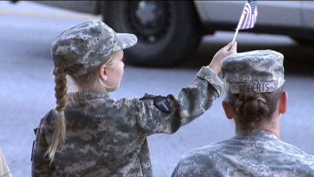 Texas capital welcomes home soldiers with a parade