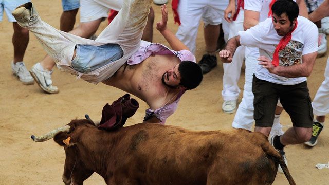 Running of the bulls kicks off in Spain