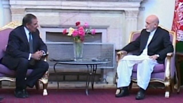 New Defense Secretary Leon Panetta Visits Afghanistan