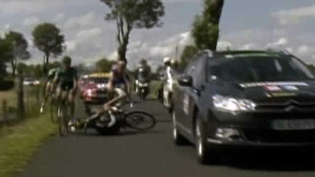 Nasty Crash in Tour de France