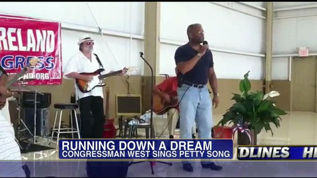 Rep. Allen West Sings Tom Petty Hit "Runnin' Down a Dream" at Georgia Rally