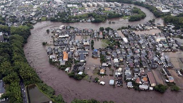 Torrential downpours lead to deadly floods in Japan