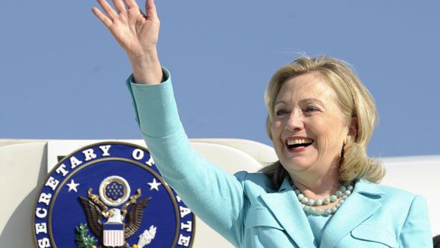 Hillary Clinton breaks travel record