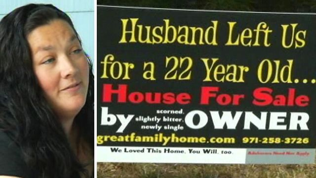 Scorned wife uses creative marketing to sell home
