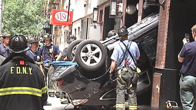 SUV plunges nearly 40-feet down elevator shaft