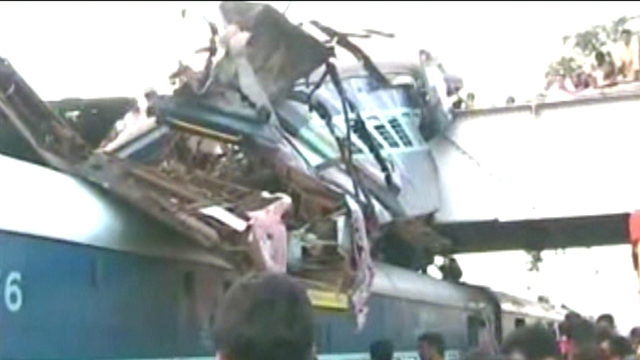 Dozens Killed in India Train Collision