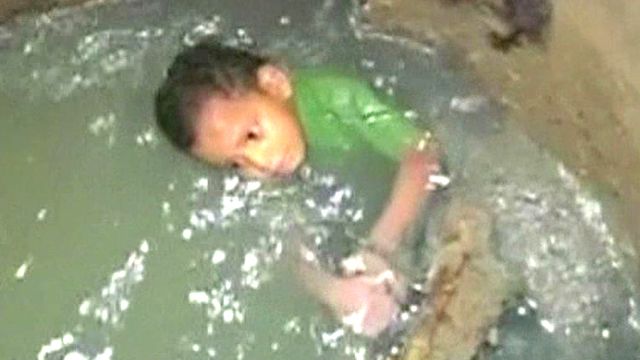 3-year-old stuck in sewer for 24 hours